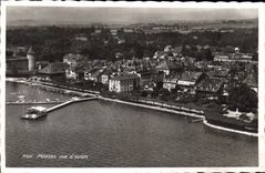 CPA Morges vue d'avion 