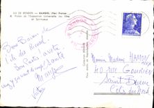 CPA Ile de Bendor Bandol Var France Palais de l'Exposition Universelle des Vins et Spiritueux