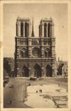 CPA Paris en flanant Notre Dame et place du Parvis 