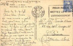 CPA Paris en flanant Notre Dame et place du Parvis 