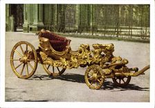 CPM Wien Kunsthistorisches Museum Wagenburg in Schonbrunn Karusselwagen der Kaiserin Maria Theresia 