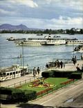 CPM Bonn Black auf Rhein und Siebengebirge Bateaux