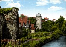 CPM  Warburg in Westfalen Stadtmauer mit Biermanns Turm 