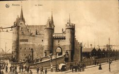 CPA Anvers La Steen 