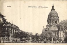 CPA Mainz Christuskirche mit Gymnasium 