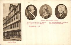 CPA Goethe and seine Eltern Goethe Haus Frankfurt