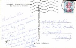 CPM Bordeaux Gironde La Place de la Comedie 