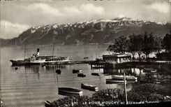 CPA Le Port d'Ouchy et Alpes de Savoie Bateau