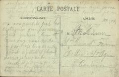 CPA La Grande Guerre Marson Restauration provisiore du Chevet de l'Eglise Militaria