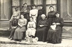 CARTE PHOTO Femmes Hommes Chien