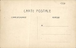 CPA Courbevoie Place du Port Inondations Janvier 1910 