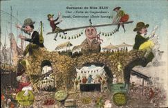 CPA Carnaval de Nice XLIV Char Festin des Cougourdouns 