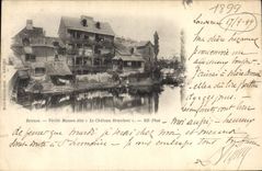 CPA Rennes Vieille Maison dite Le Chateau Branlant carte 1899