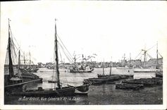 CPA Bordeaux Vue Generale de la Rade Bateaux