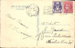 CPA Paris et ses Merveilles Le palais de Chaillot vu des jardins 