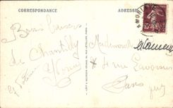 CPA Chateau de Chantilly Le Pont et l'lle d'Amour 