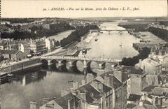 CPA Angers Vue sur la Maine prise du Chateau 