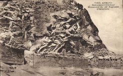 CPA Vieil Armand Harimannswillerkopf Monument du Regiment d'Infanterie Militaria