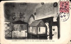 CPA Carmes Crypte ou sont conservees les traces de sang 
