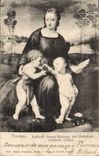 CPA Firenze Raffaelo Sanzio Madonna del Cardellino 