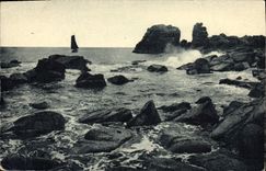 CPA La Douce France Cote de Granit Tregastel Dotes du Nord Le Grand Gouffre 