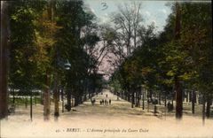 CPA Brest L Avenue principale du Cours Dajot 