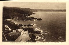 CPA Cote d Emeraude Cap Frehel L Anse des Sevigne Vue prise du Fort La Latte 