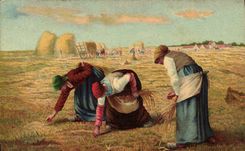 CPA Millet Glaneuses