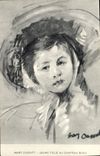 CPA Mary Cassatt Jeune Fille Au Chapeau Bleu 
