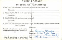 CPA Mary Cassatt Jeune Fille Au Chapeau Bleu 