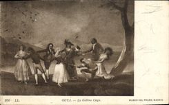 CPA Goya La Gallina Ciega Museo del Prado Madrid 