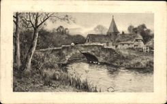 CPA L'eglise du village 