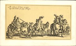 CPA Jacques Callot Les Bohemiens le depart 