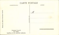 CPA Jacques Callot Les Balli bouffons de la comedie italienne 