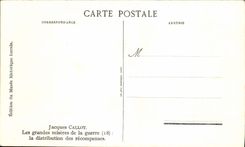 CPA Jacques Callot Les grandes miseres de la guerre la distribution des recompenses 