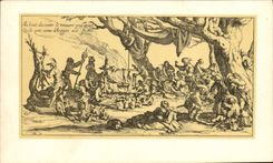 CPA Jacques Callot Les Bohemiens les apprets du festin 