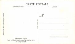 CPA Jacques Callot Les petites miseres de la guerre le campement 