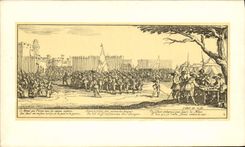 CPA Jacques Callot Les grandes miseres de la guerre l'enrolement des troupes 