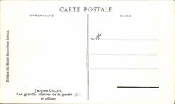 CPA Jacques Callot Les grandes miseres de la guerre le pillage 