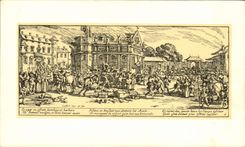 CPA Jacques Callot Les grandes miseres de la guerre devastation d un monastere 