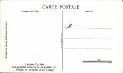 CPA Jacques Callot Les grandes miseres de la guerre Pillage et incendie d un village 