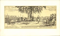 CPA Jacques Callot Les grandes miseres de la guerre la pendaison 