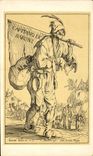 CPA Jacques Callot Frontispice de la serie des gueux 