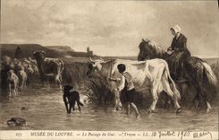 CPA Musee du Louvre Le Passage du Gue 