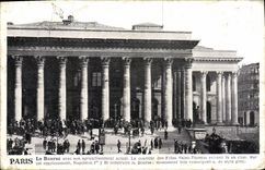 CPA Paris La Bourse Avee son agrandissement actuel 