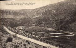 CPA Excursion aux Gorges du Loup et Gourdon  Les lacets