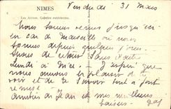 CPA Nimes Les Arenes Galeries exterieures 