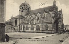 CPA Alencon Eglise Notre Dame 