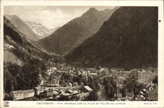 CPA Cauterets Vue generale sur la Ville et Valles de Lutour 