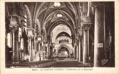 CPA La Louvesc Ardeche L'Interieur de la Basilique 